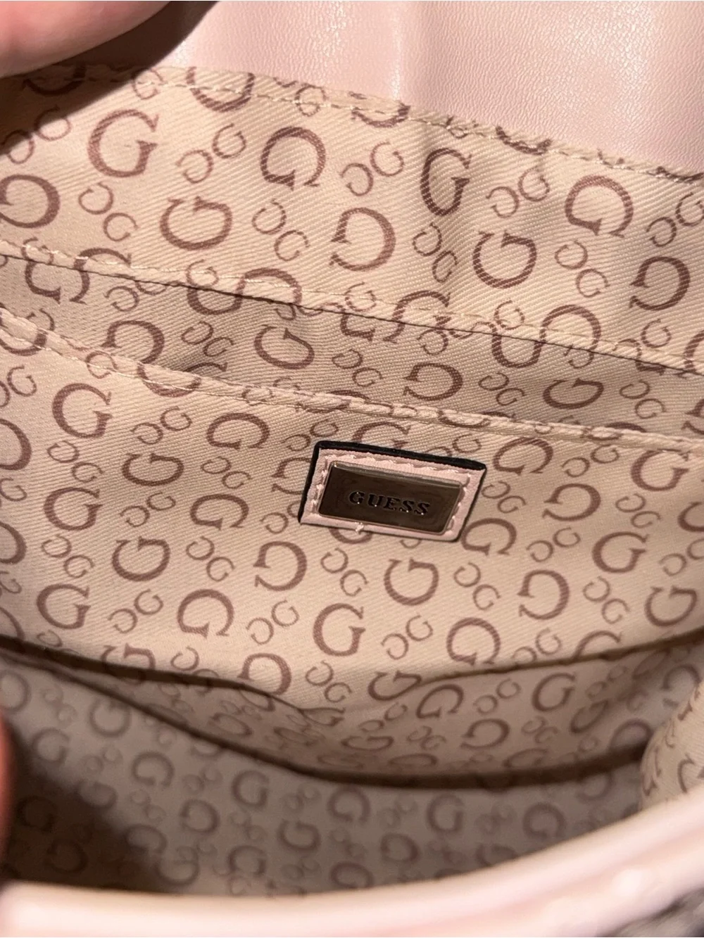 GUESS Quilted Light Pink Mini Backpack